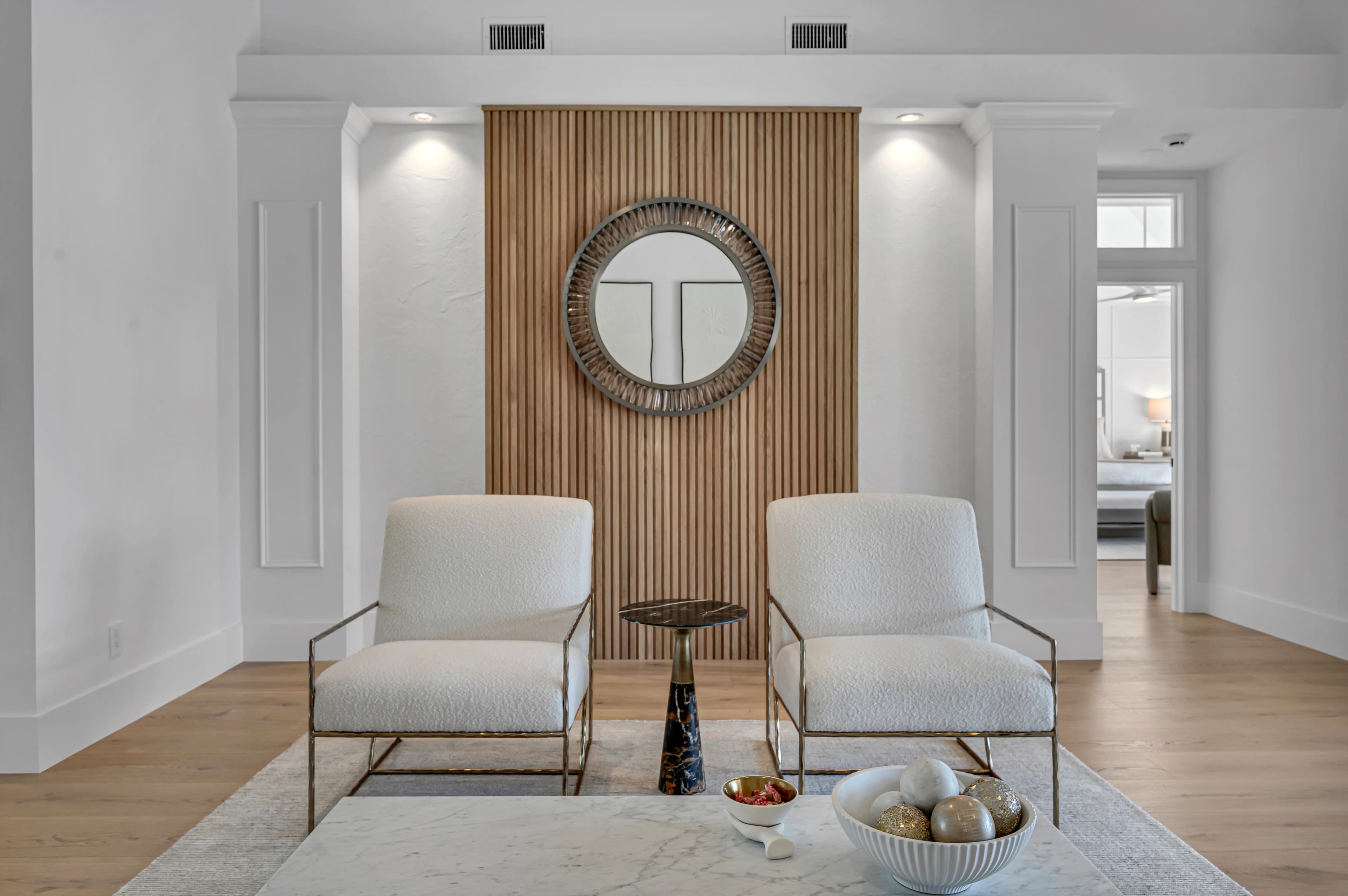 Crystal wood wall cladding detail